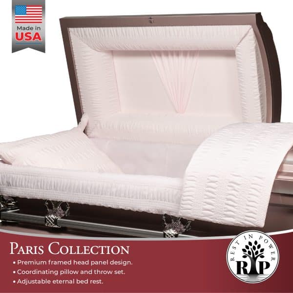 Rest In Power Paris Ii Series Casket - Bronze - Image 2
