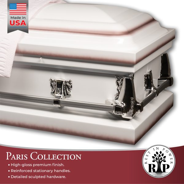 Rest In Power Paris Ii Series Casket - White - Image 4