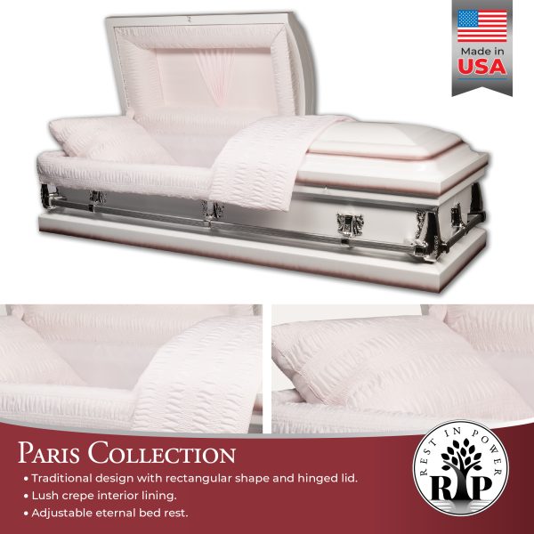 Rest In Power Paris Ii Series Casket - White - Image 5