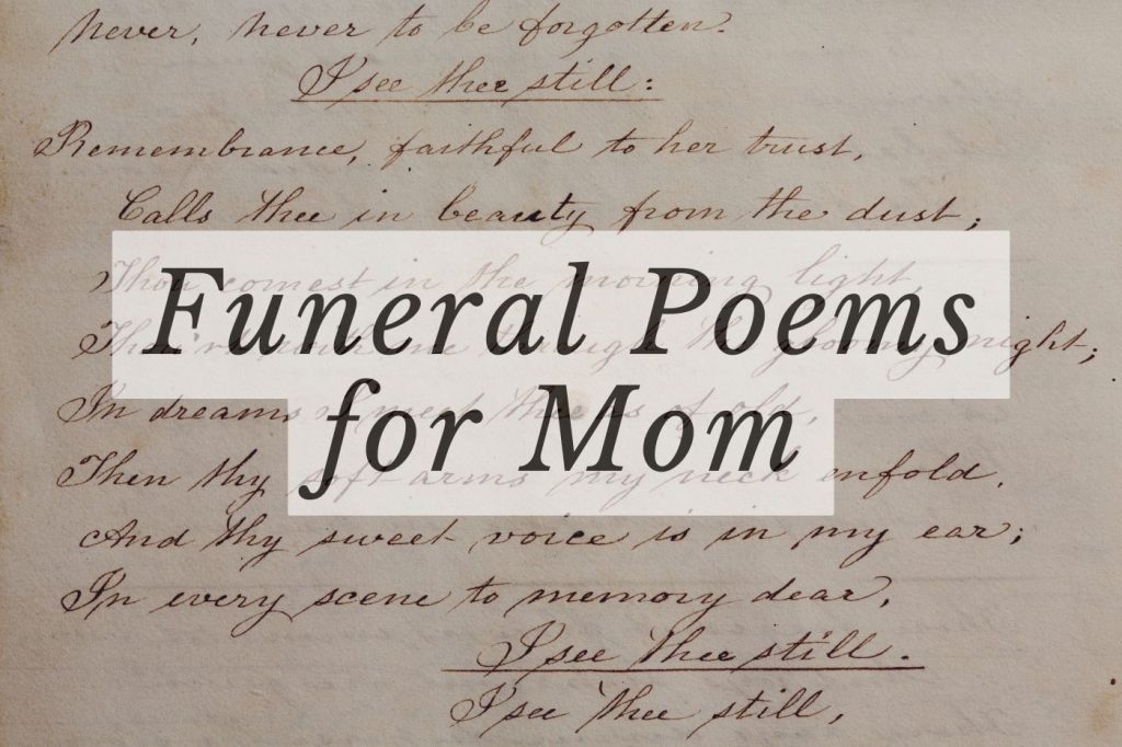 Funeral Poems For Mom Featured Image