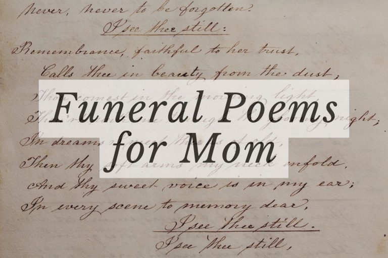 Funeral Poems For Mom Featured Image